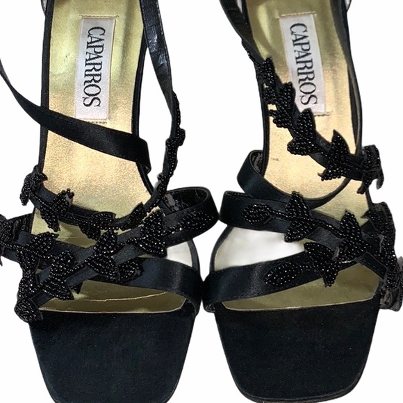 Caparros black sandals with embellishments size 8 - Picture 2 of 6